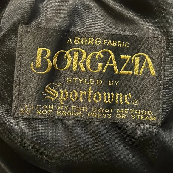 Vintage Borgazia faux fur‎ coat